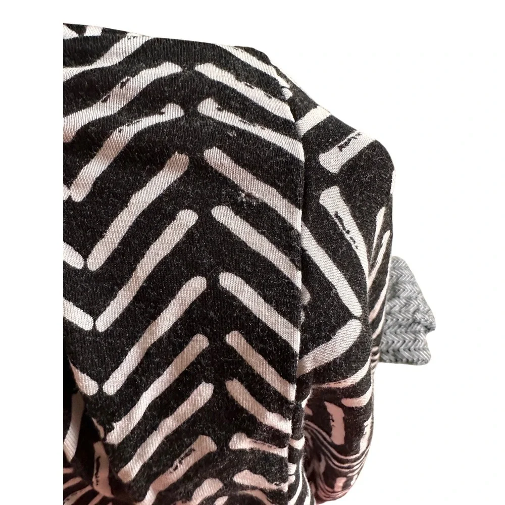 Little Sleepies Monochrome Chevron Fitted Flat Sheet‎ Set Knotted Hat Bamboo